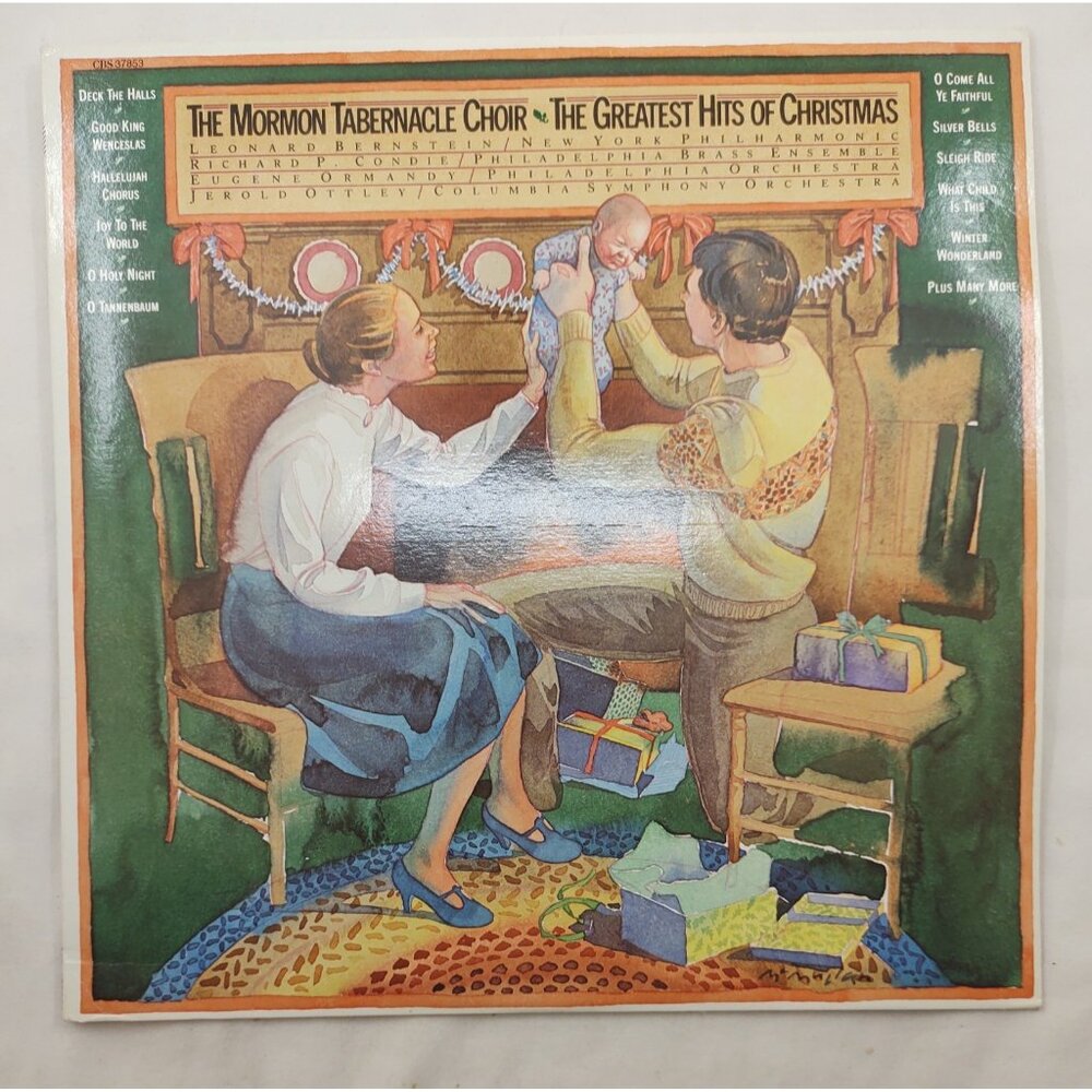 Mormon Tabernacle Choir Greatest Hits of Christmas LP CBS M 36604 Canada